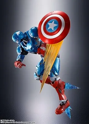 Bandai Tamashii S.H.Figuarts Captain America (Tech-on Avengers) USA • $58