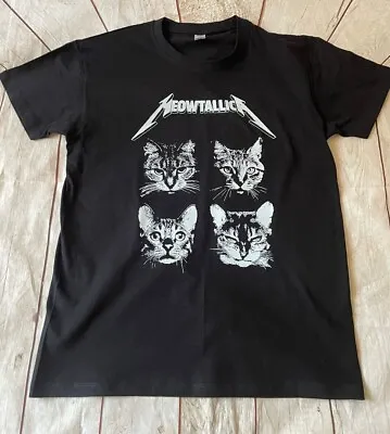 T-shirt Women Man Unisex Meowtallica  Funny Metallica • £10.99