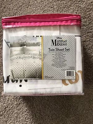 Disney Minnie Mouse Twin Sheet Set New • $20