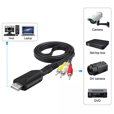 USB 2.0 Audio Video VHS VCR To DVD Converter Capture Date Adapter Digital Format • $11.16