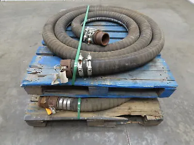 Jason 4470  3 X 24' 6  Dry Bulk Material Rubber Suction Hose 75 PSI  Lot Of 2 • $199.99