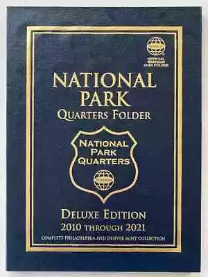 US National Parks Quarters P&D Coin Collection Folder Whitman Deluxe New Album • $5.50