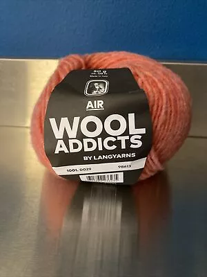 $8.99 • Buy LANG YARNS Wool Addicts Air Color 29 - Orange/pink , Ball Merino/nylon, #5 Bulky