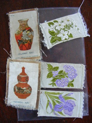 £2 • Buy Cigarettes  Silks 3 Flowers And 2 BDV Ceramic Art