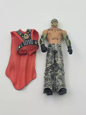 WWE Mattel Basic Rey Mysterio Jr Batman CAmo Pants Wrestling Figure Series 619 • $49.99