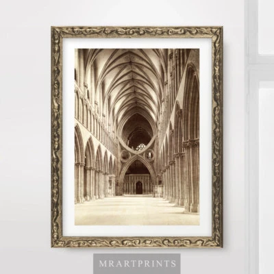 £11.99 • Buy CHURCH CATHEDRAL ARCHITECTURE PHOTOGRAPHY ART PRINT Interior Decor Religious