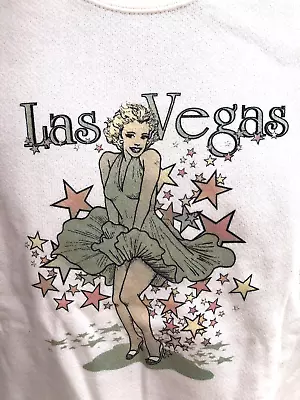 Las Vegas Marilyn Monroe Sweatshirt Color Changing Image Size M Solar Chameleon • $18.95