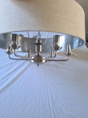 £75 • Buy Laura Ashley Sorrento  6 Arm Ceiling Light Polished Nickel