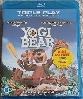 Yogi Bear Blu-ray New & Sealed Dan Aykroyd Justin Timberlake • £4.95