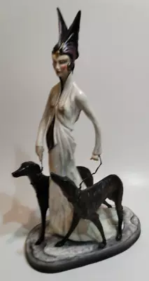 Hand-Painted Fantasy Figure W/Dogs (M.Sutty England #29 Of 250) FREE Shipping! • $139.99