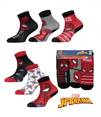 Spiderman Socks 3 Pack 3 Sizes 2 Designs Marvel New • £4.99