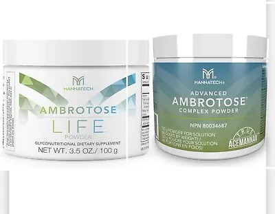 Mannatech Advanced Ambrotose 120g And Ambrotose LIFE 100g Powder Brand NEW • $238.99