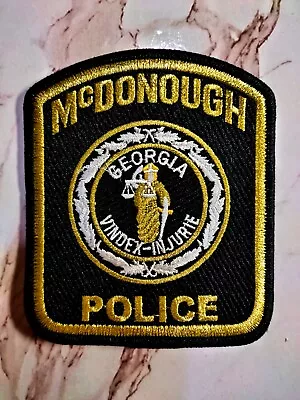 McDonough Police Department Georgia Vindex In Jurie Patch Iron Sew On Embroidere • $9.99