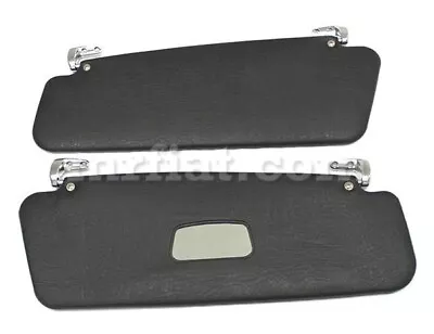 Mercedes W111 Convertible Black Sun Visor Chrome Hinges Set New • $815