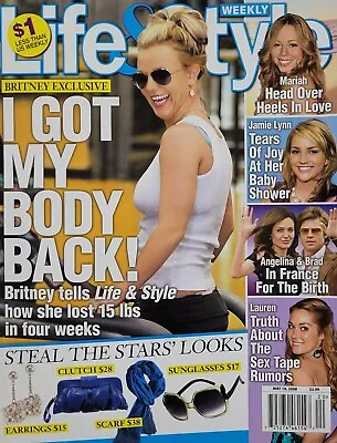 BRITNEY SPEARS May 2008 LIFE & STYLE Magazine LAUREN CONRAD / MARIAH CAREY • $4.80