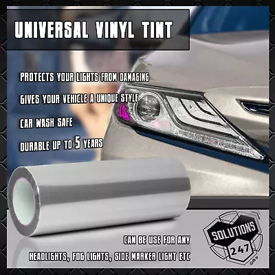 $7.50 • Buy Clear Protective Vinyl Film Tint Headlight Taillight Fog Wrap 12 X24  1 X 2 FT
