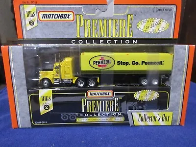 Matchbox Premiere Rigs Kenworth Pennzoil Motor Oil Delivery Truck Convoy • $24.99