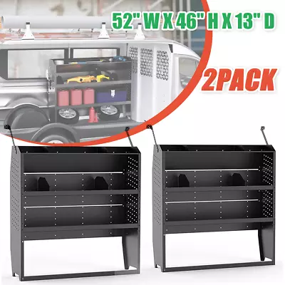 2PACK 52  W Van Shelving For Ford Transit GM NV Promaster Sprinter Metris • $639.99