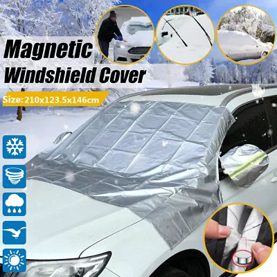 Car Windshield Snow Cover Winter Magnetic Winter Ice Anti-UV Frost Protector US • $14.24