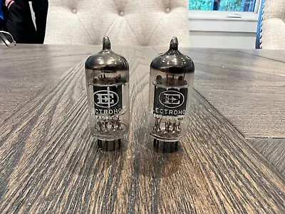 2 Vintage 1962 Mullard 12ax7 ECC83 Vacuum Tubes Matched Guaranteed I61 Lot 1 • $88.88