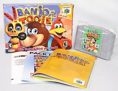 Banjo-Tooie N64 Nintendo 64 Complete CIB Authentic! Very Good Condition! RARE! • $129.99