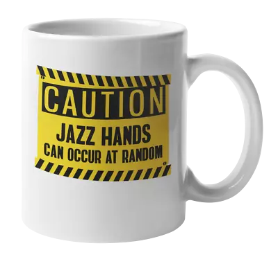 Jazz Hands Caution Music Coffee & Tea Mug • $14.99