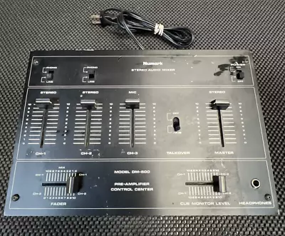 VINTAGE NUMARK STEREO PRE-AMPLIFIER AUDIO MIXER DM-500 B-2 • $49.99