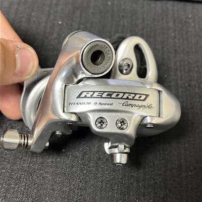 $249.99 • Buy CAMPAGNOLO RECORD TITANIUM REAR DERAILLEUR 9 Speed Vintage Used