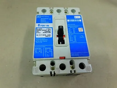 Cutler Hammer FDB3020L FDB 14K 600V 20AMP Industrial Circuit Breaker  • $45.54