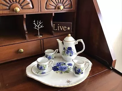 Vintage Miniature Formalities By Baum Bros Porcelain Kids Tea Set 7 Pc • $10