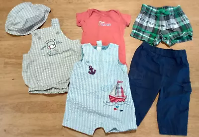 Infant Baby Boys Jumper Shorts Pants One Piece Body Suit Clothes Outfits 6 Month • $9.99