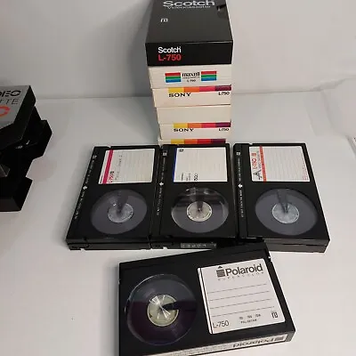 BETAMAX Blank Tapes Used 195 Min L750 For Betamax/Betacord Mixed Bundle X 10 • $29.99
