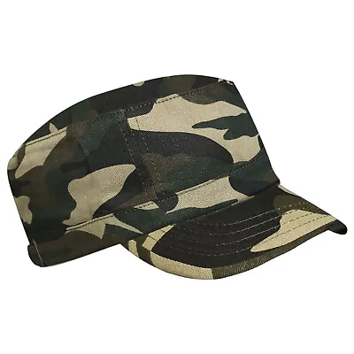 Military Army Cap Camouflage Cotton Combat Baseball Flat Cap Mens Ladies Boys  • £4.99
