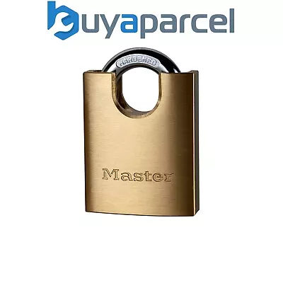 Master Lock 2250EURD Solid Brass 50mm Padlock 5-Pin Shrouded Shackle MLK2250 • £17.25