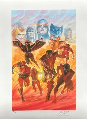 ALEX ROSS Rare X-MEN TRIBUTE Lithograph SIGNED AP10 Exclusive NYCC 2020 COA • $299.99