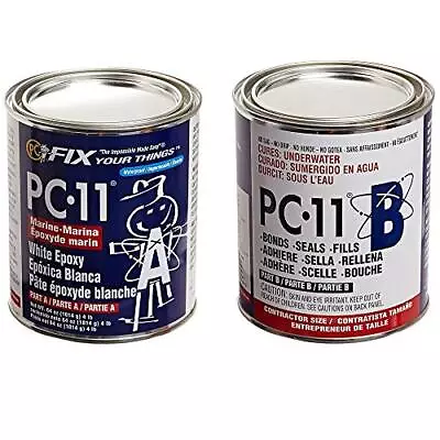 PC-Products PC-11 Epoxy Adhesive Paste Two-Part Marine 4 Lb Off White  • $88.59