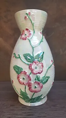 Large Vintage 1930s Maling Apple Blossom Lustre Ware Vase Approx 10 Inches  • £20