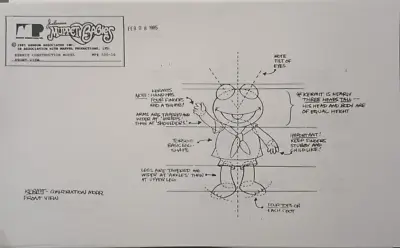 Jim Henson's Muppet Babies Construction Model Sheets COPY 1985 • $148.34