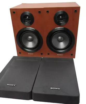 Sony SS-CGPX9 Bookshelf Speakers 6 Ohms - Great Sound H-26cm L-16cm D-22cm • £18