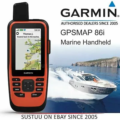 Garmin GPSMAP 86i Marine Handheld GPS With InReach Capabilities│W/W Basemap│IPX7 • £530.02