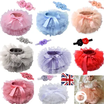 Newborn Baby Kids Girl Tutu Skirt Photography Costume Prop Dress Headband New • £8.94