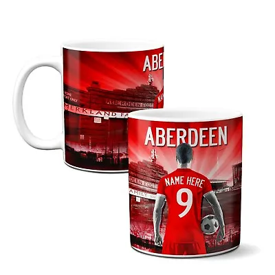Personalised Aberdeen Football Mug Fan Cup Dad Fathers Birthday Day Gift AFM01 • £12.95