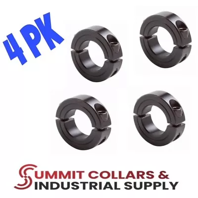 1-3/4” Bore DOUBLE SPLIT (4 PCS) STEEL NEW CLAMPING SHAFT COLLAR BLACK OXIDE • $28.50