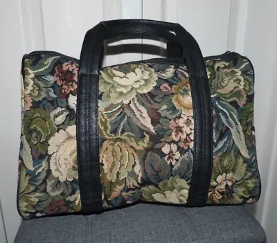 Ladies M&S Vintage Floral Tapestry Small Holdall • £39.95