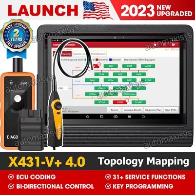 $991 • Buy LAUNCH X431 V+ PRO3S+ Elite Car OBD2 Scanner Diagnostic Tool Key Coding TPMS