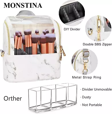 Makeup Brush Case Standup Holder Travel Professional Cosmetic Bag Artist NEW • $25