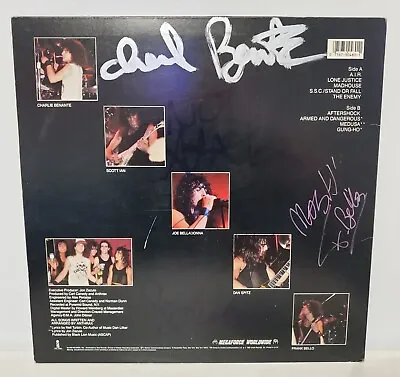 Autographed Anthrax Spreading The Disease 1985 Vinyl LP Record Megaforce 90480-1 • $189