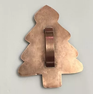 Vintage Michael Bonne Copper Christmas Tree Cookie Cutter 8 1/2  Tall W/handle • $111