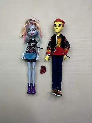 Monster High Home Ick Abbey Bominable And Heath Burns Dolls Incomplete • $49.99