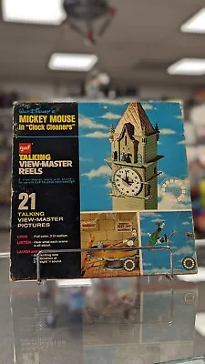 GAF Talking View-Master Reels Walt Disney's Mickey Mouse In  Clock Cleaners  • $18.95